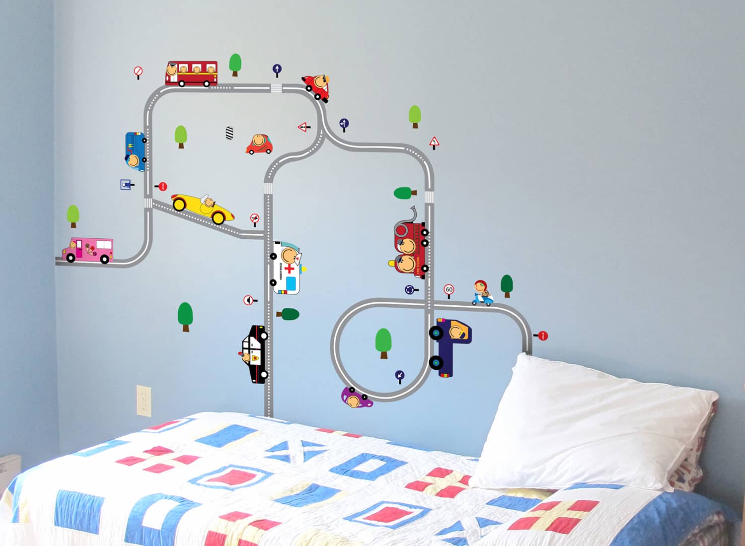 Smiley Happy Drivers Wall Sticker – WallDesign