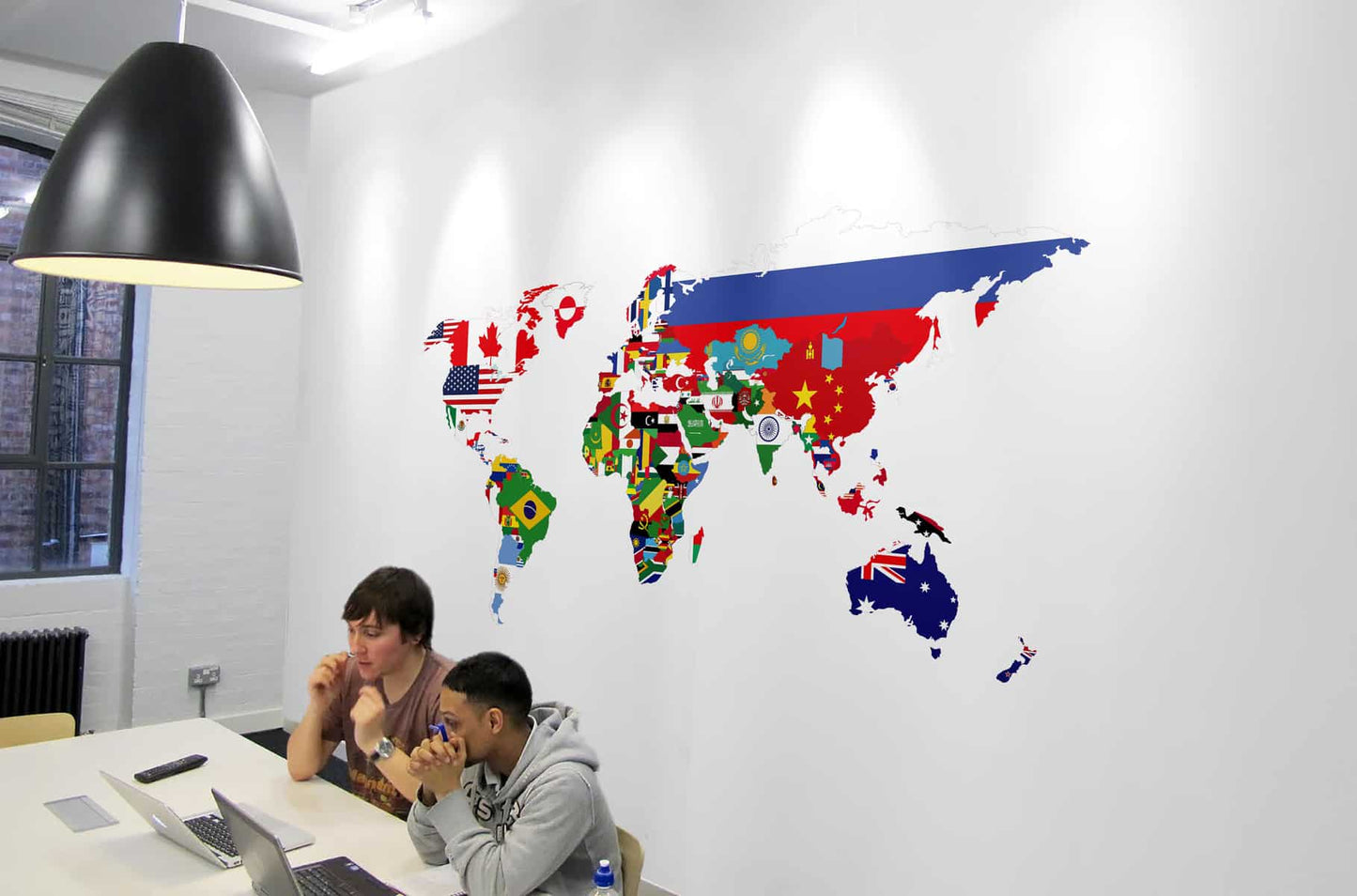 Flag Map Wall Sticker