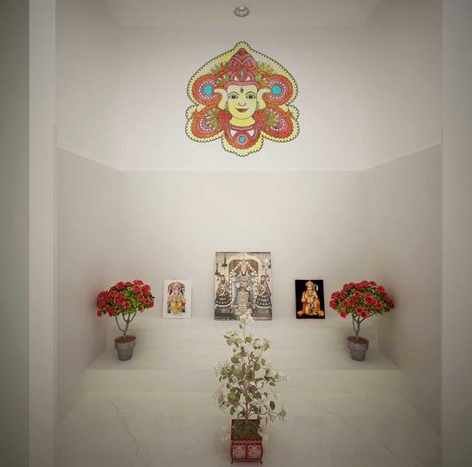 Durga water colour Wall Sticker