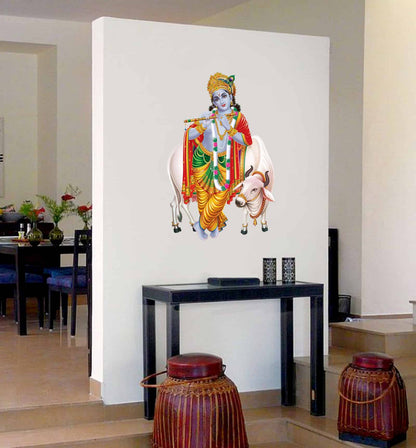 Gopala Krishna Wall Painting Sticker