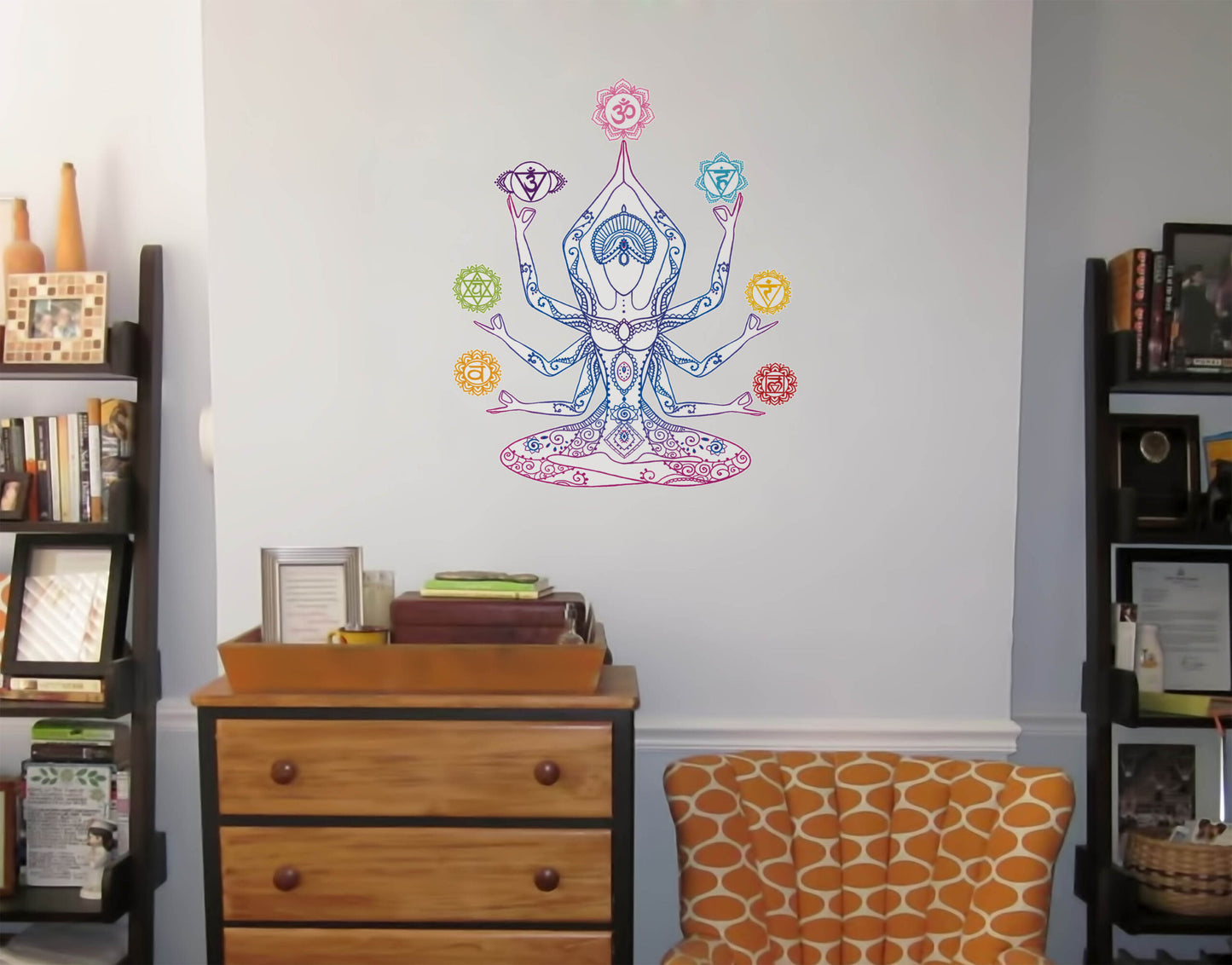 Yoga Mukthi lotus wall sticker