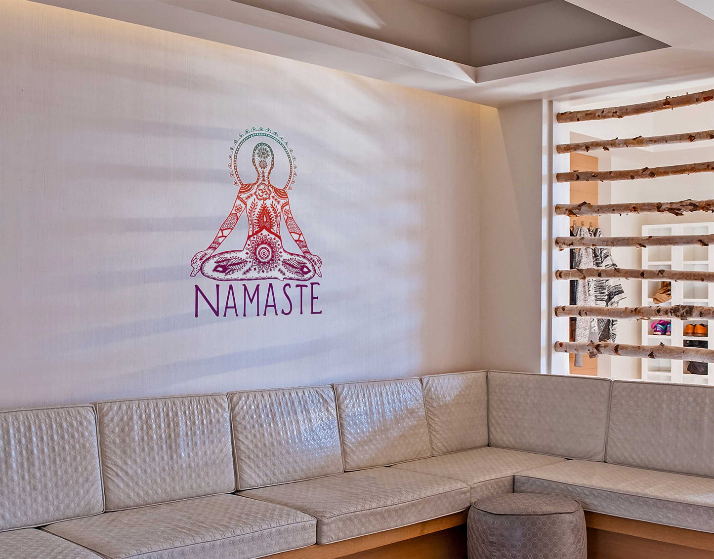 Namaste Yoga wall art sticker