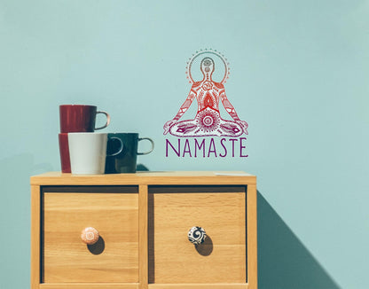 Namaste Yoga wall art sticker