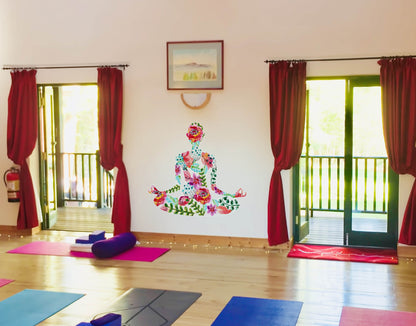 Lotus Position yoga wall sticker