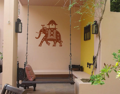 Indian Elephant Chariot ethnic wall sticker