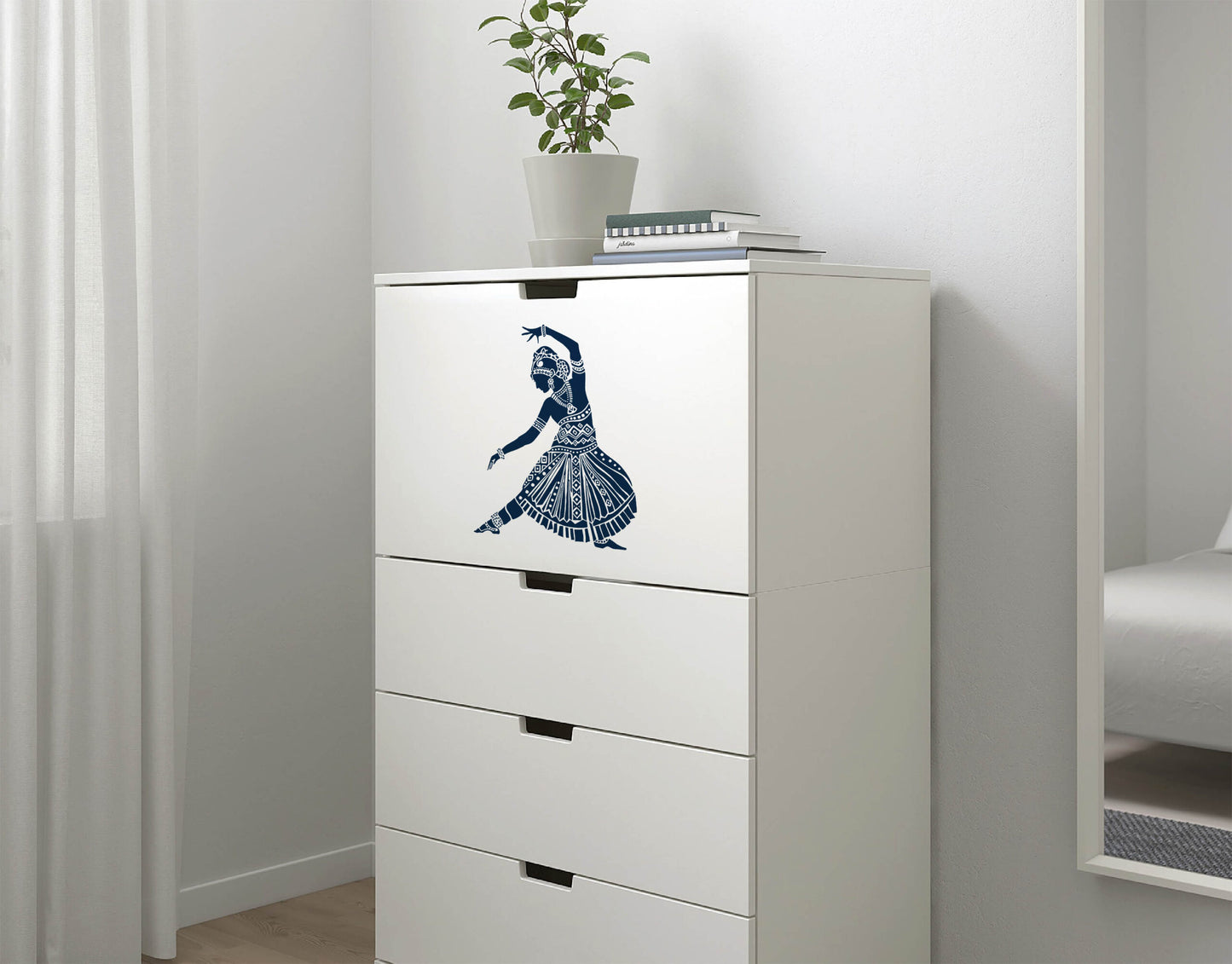 Indian Dancer 2 design wall sticker