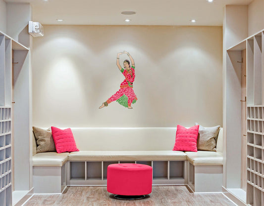 Indian Dancer 3 design wall sticker