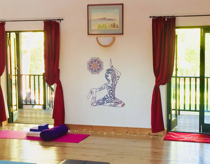 Seated Pose Yoga studio wall sticker