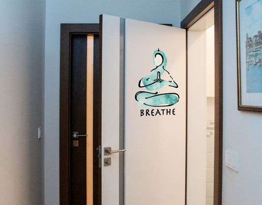 Breathe namaste yoga sticker