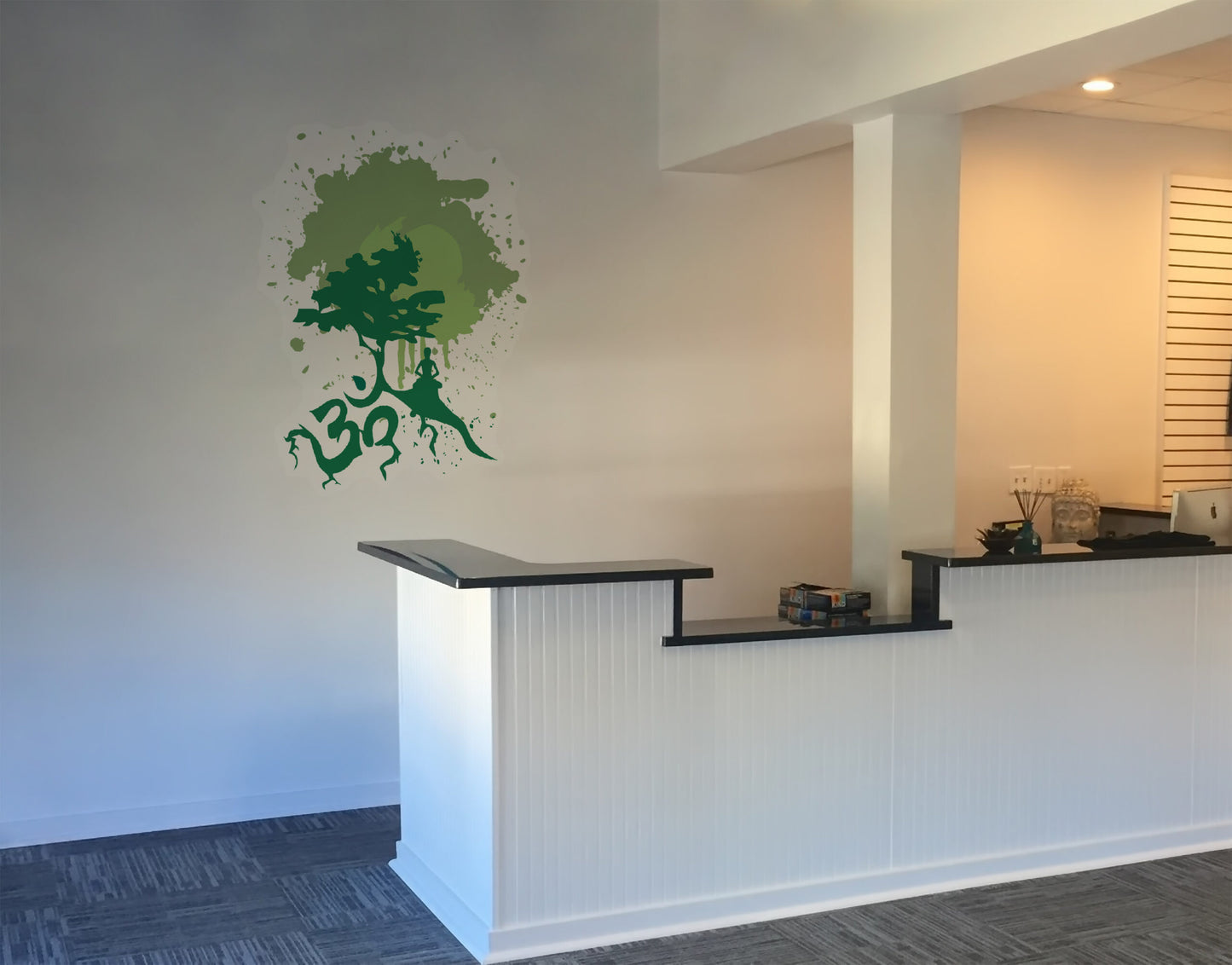 Peace in the Green Woods zen wall sticker