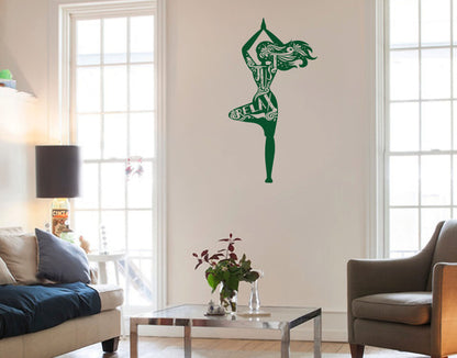 Relax Yoga Pose Wall Sticker