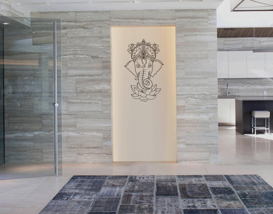 Lotus Ganesha Wall Sticker