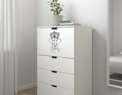 Lotus Ganesha Wall Sticker