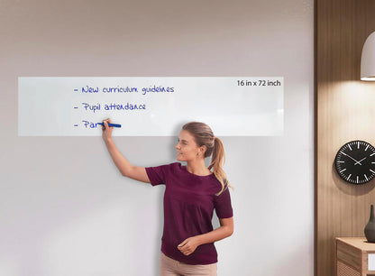 Whiteboard Roll Dry Erase Writing Film - Whiteboard sticker for any Surface - Ideal for Office, Home, Kitchen, School, Desk, Wall, Cupboard - Durable, Multipurpose, Easy Maintenance