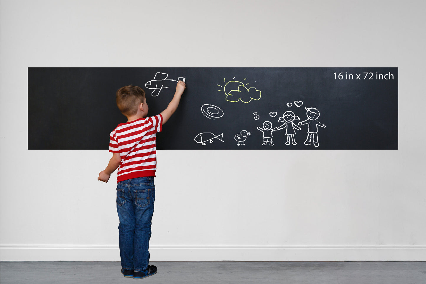 Blackboard Chalk Writing Film With Chalk