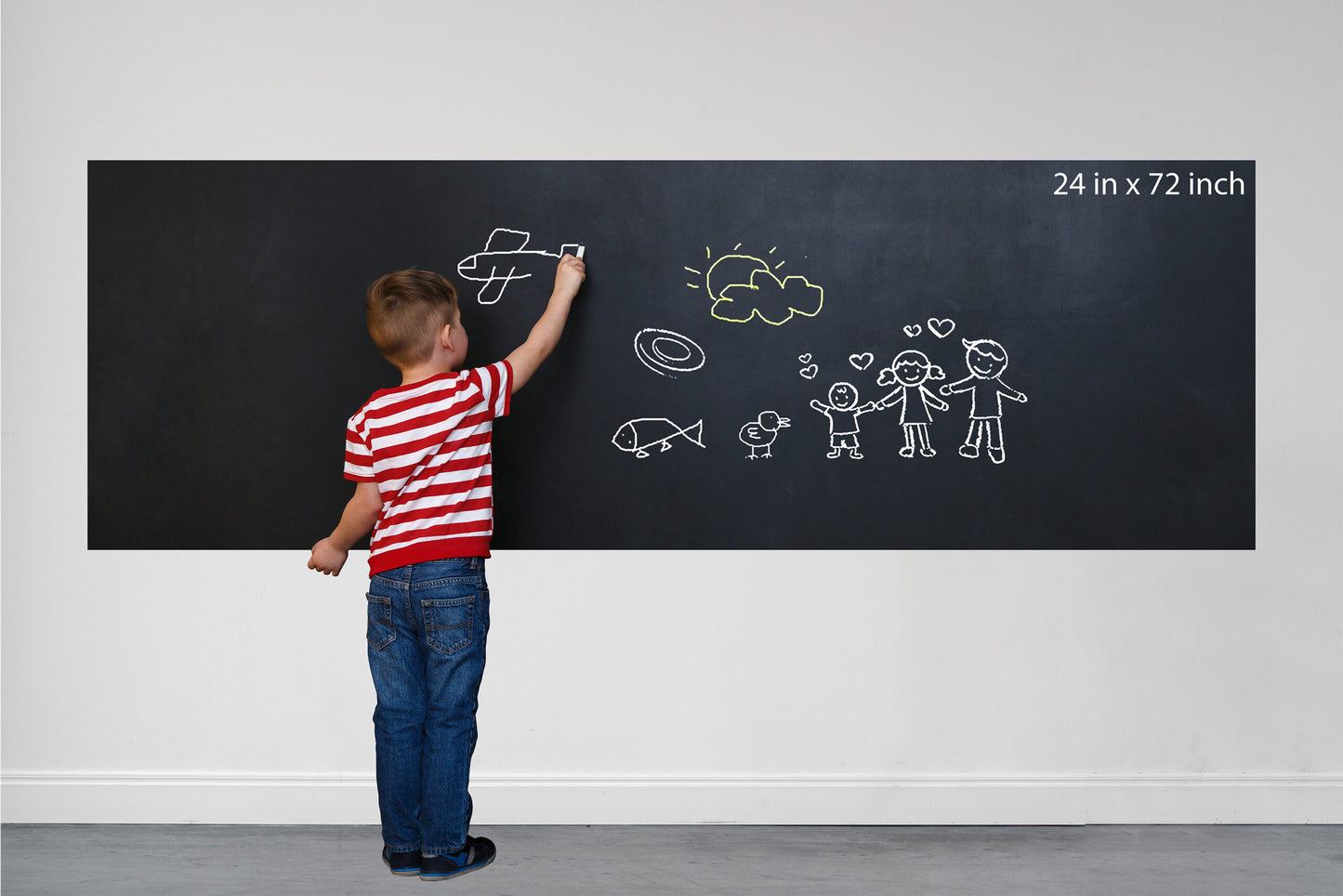 Blackboard Chalk Writing Film With Chalk