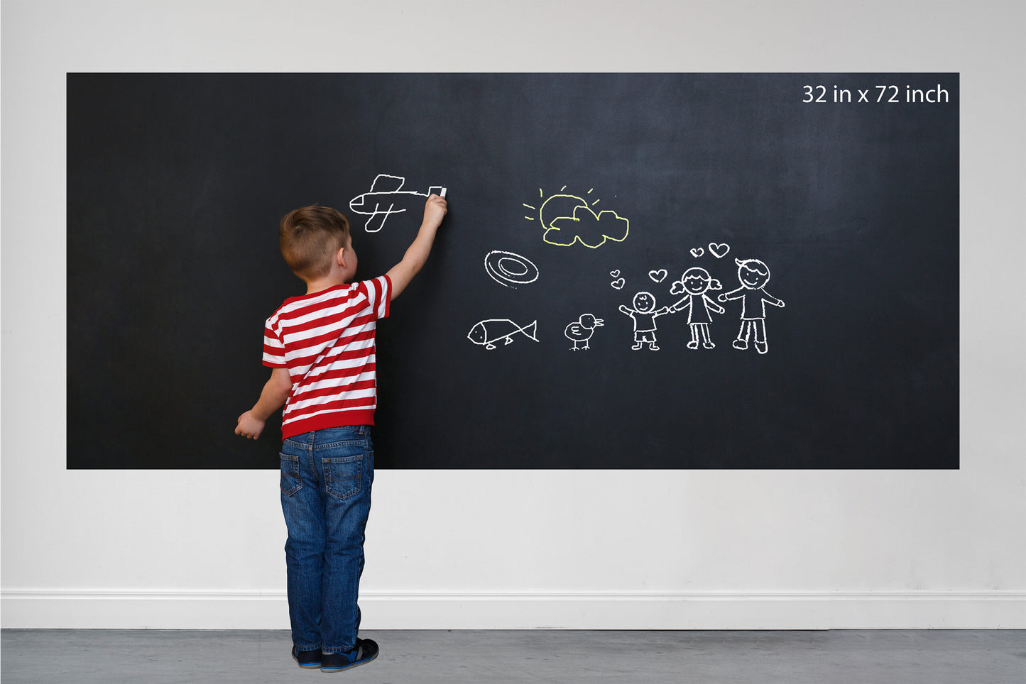 Blackboard Chalk Writing Film With Chalk