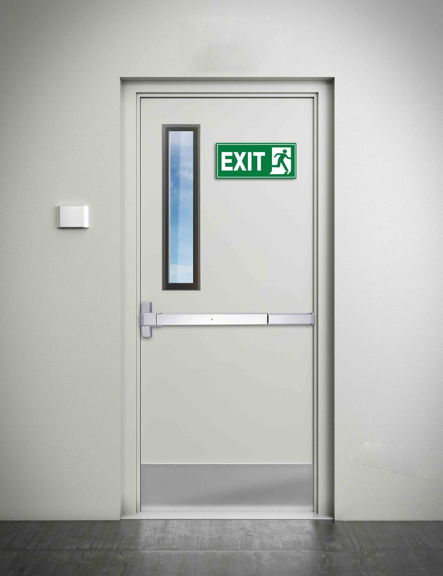 Safety "Exit" Foam Sign Board - 15 in x 7 in