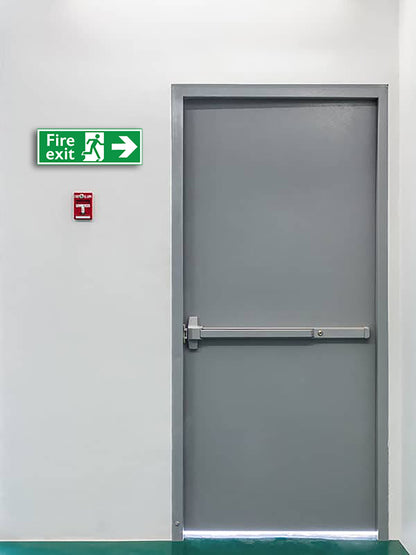 Safety "Fire Exit" Foam Sign Board - 18 in x 7 in