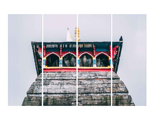 Uttrakand Tungnath Mahadev Temple Or Shivalay Wall Art Print