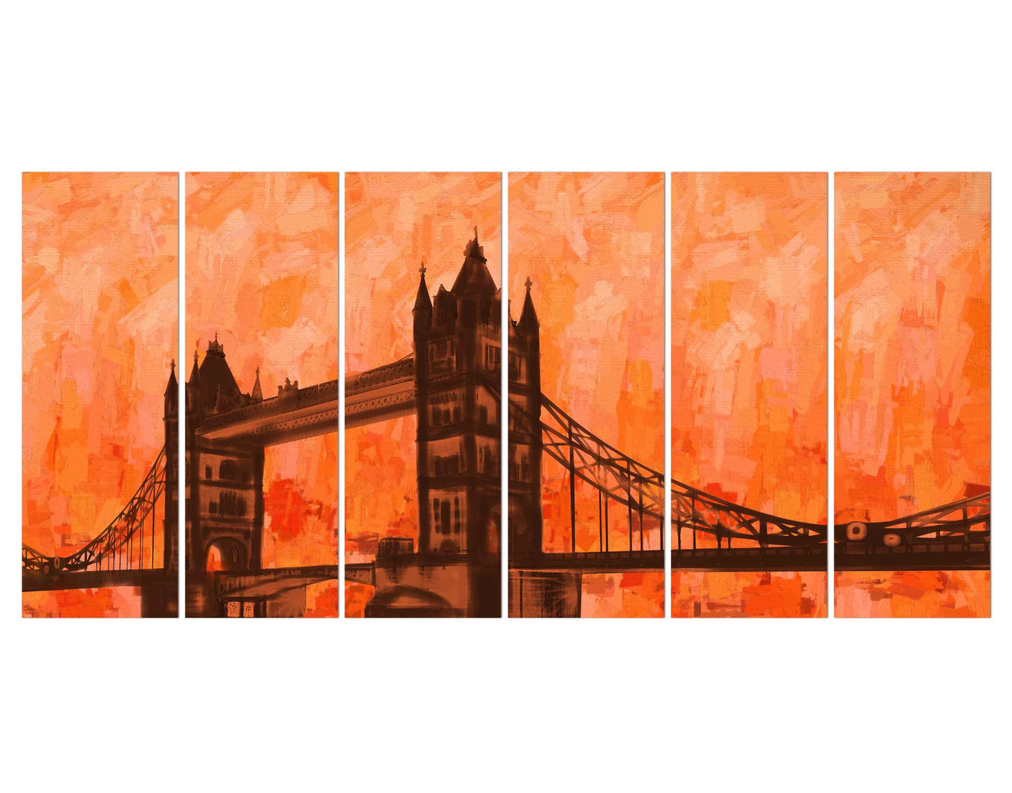 Artistic London Bridge Wall Art Print