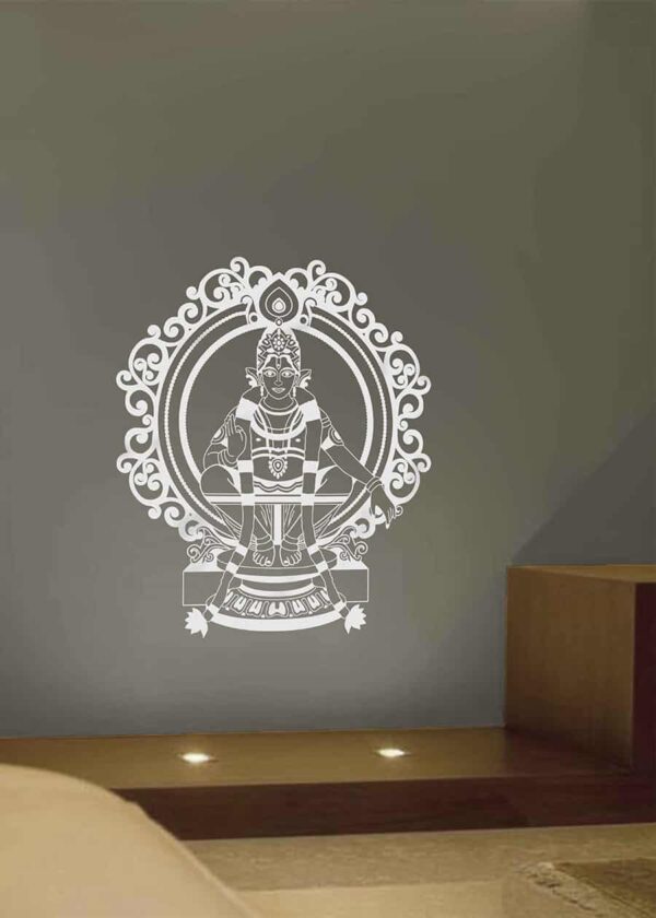 WDC01039 Ayyappa Swamy Silver L 2 room sticker
