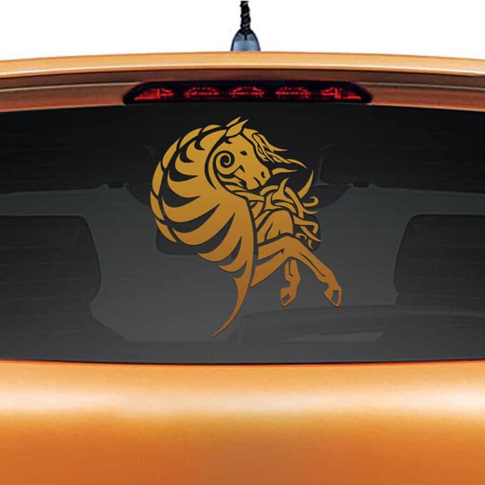 Yakari Copper Rear Car Sticker