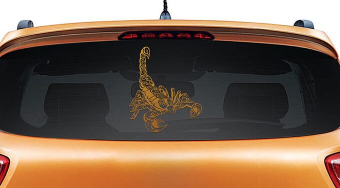 Scorpion You Copper Rear Car Sticker