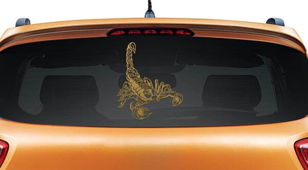 Scorpion You Gold Rear Car Sticker