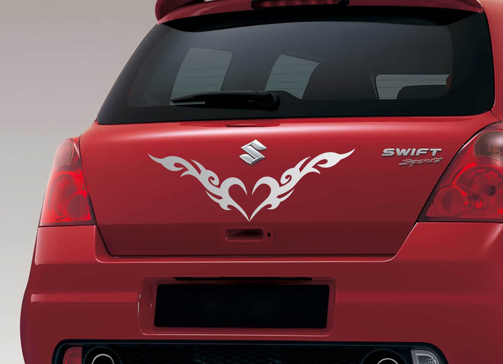 Heart of Fire Car Sticker – WallDesign