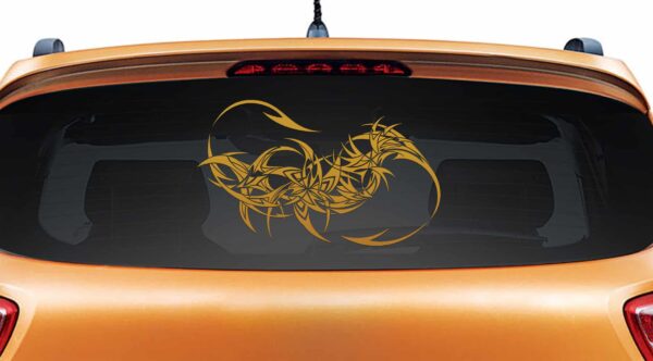 Dragon Tail Copper Rear Car Sticker