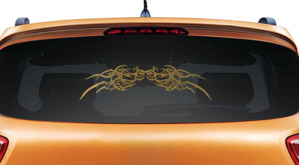 Spidee Spider Gold Rear Car Sticker