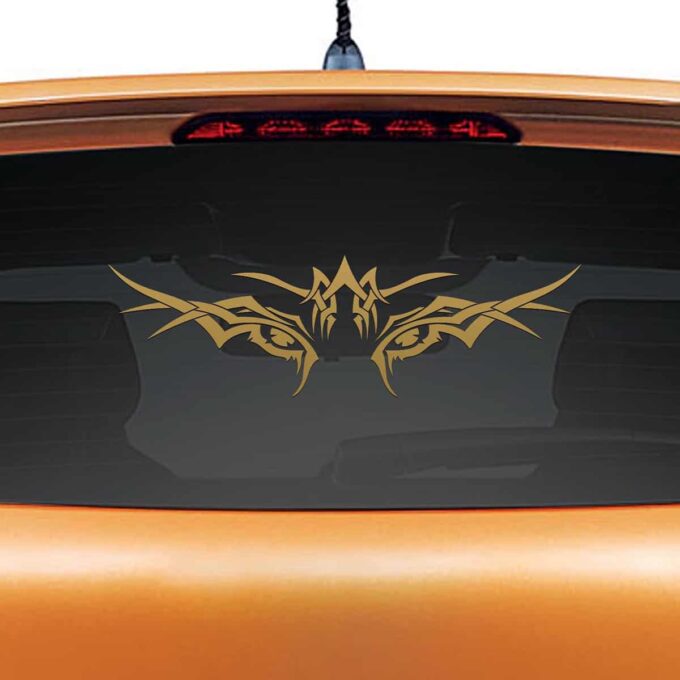 Tiger Eye Gold Rear Car Sticker