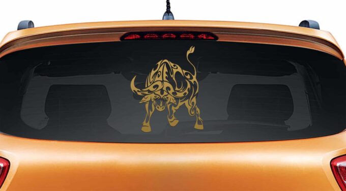 Buffalo Soldier Gold Rear Car Sticker