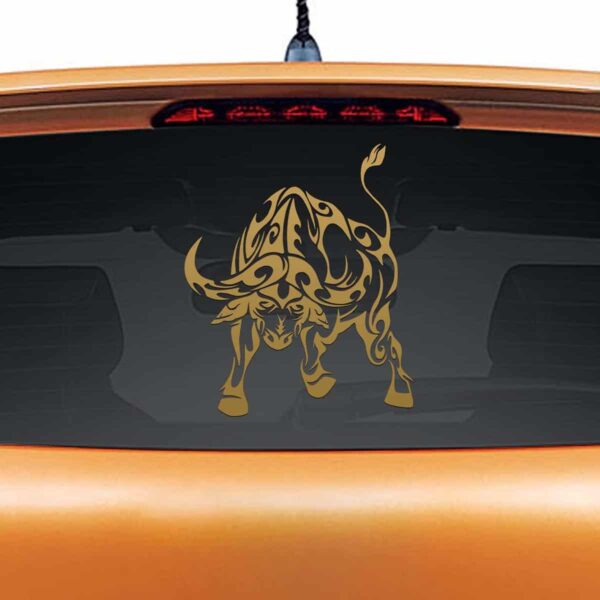Buffalo Soldier Gold Rear Car Sticker