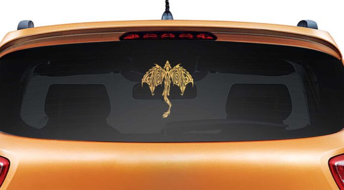 Dragon Avatar Copper Rear Car Sticker