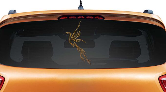 Bird Paradise Copper Rear Car Sticker