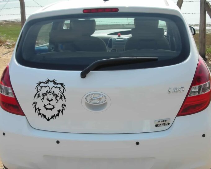 Lion King Black Dicky Car Sticker