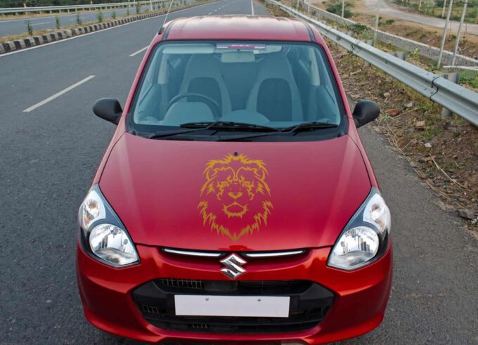 Lion King Copper Bonnet Car Sticker