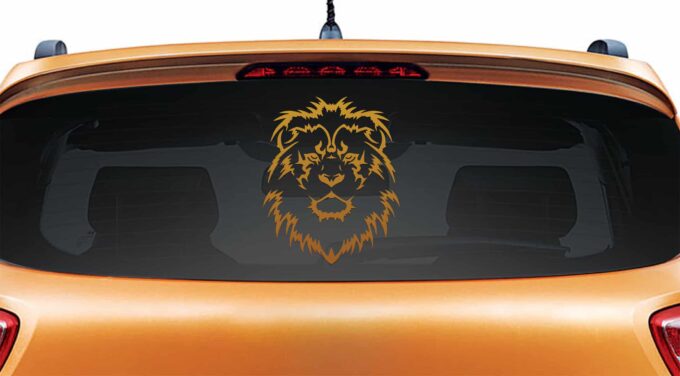 Lion King Copper Rear Car Sticker