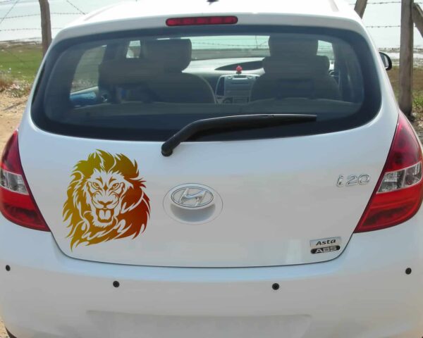 Lion Style Copper Dicky Car Sticker