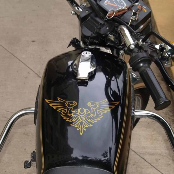 WallDesign Stickers For Bikes Man With Strong Arms Copper Reflective Vinyl