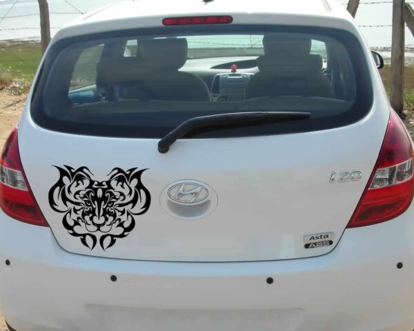 Tigers Den Black Dicky Car Sticker