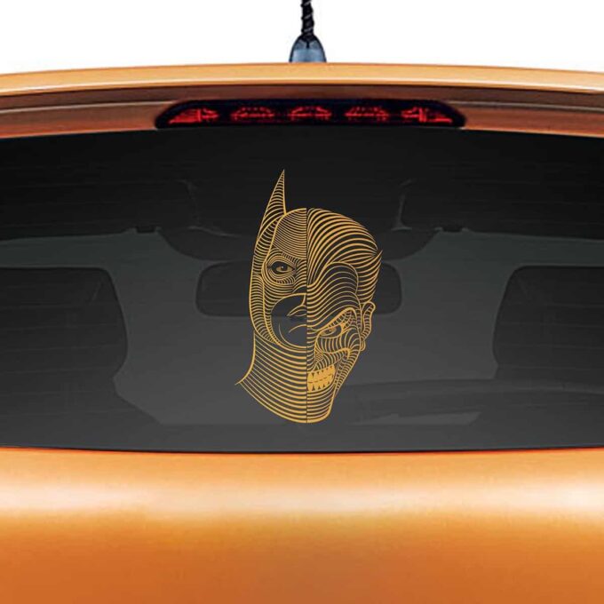 Batman Joker Copper Rear Car Sticker