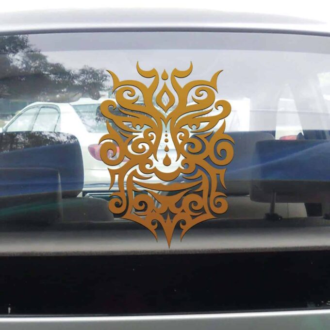 Face Off Copper Rear Car Sticker