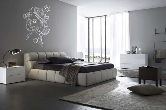 Girly Stuff Silver Bedroom decal