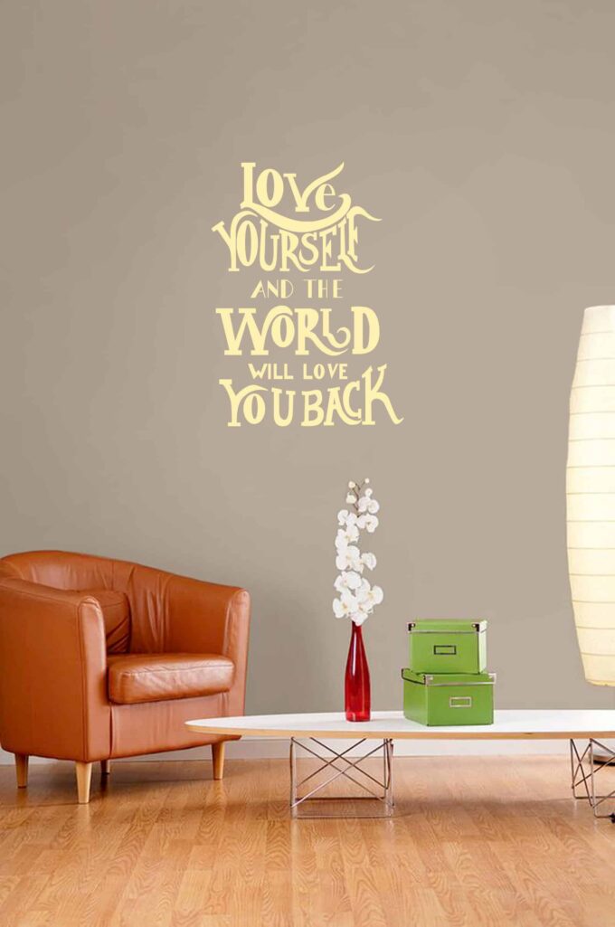 love yourself Living room sticker