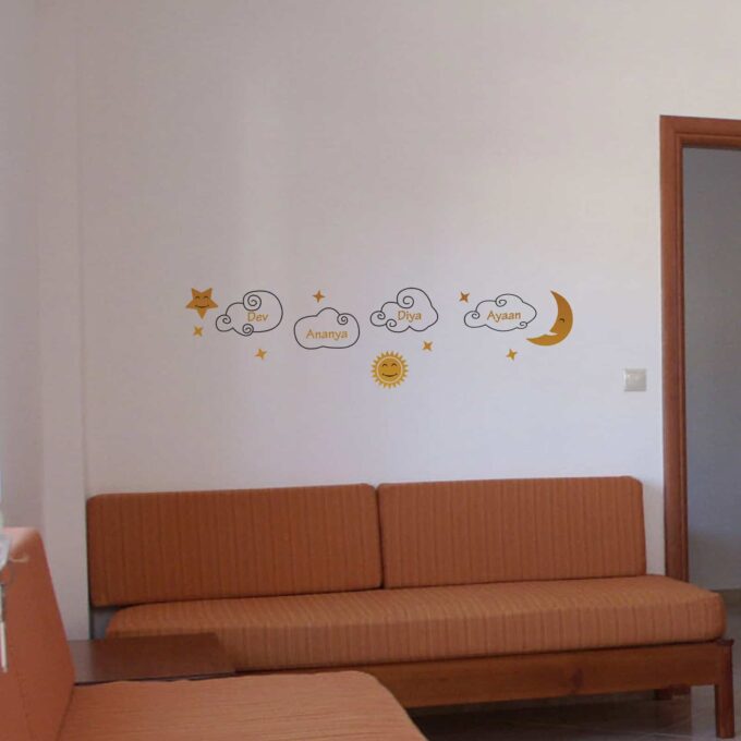 Family of Stars Living room sticker