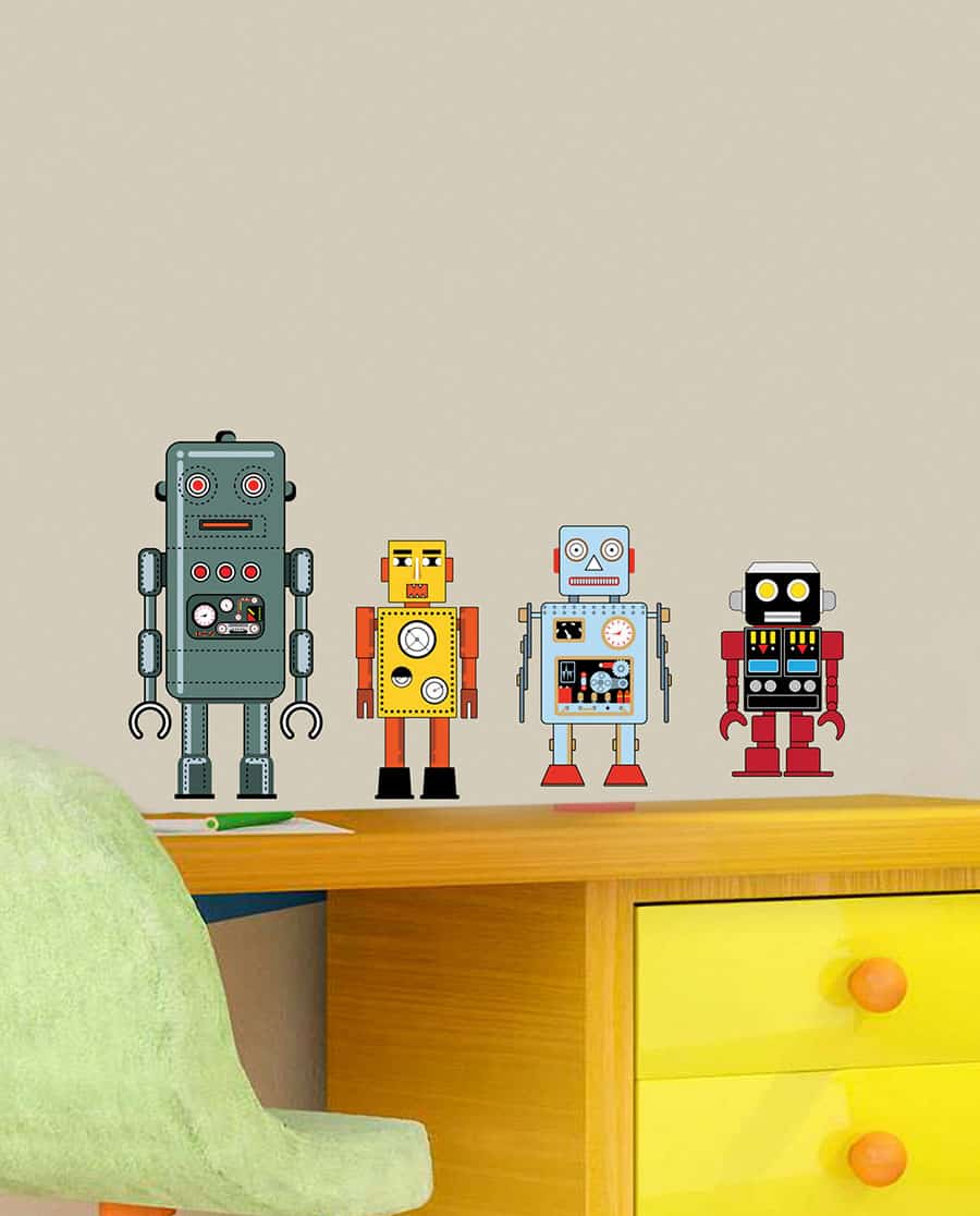 Build your own Robot Wall Sticker