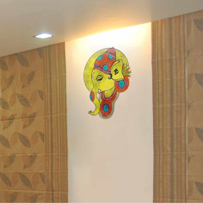 Ganesha water colour Universal room sticker